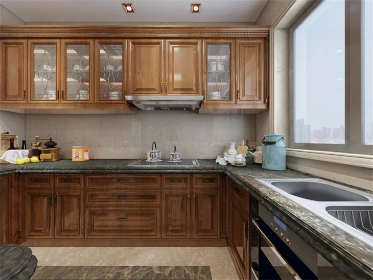 Verde Neon Granite Kitchen
