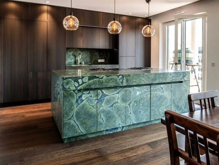 Vitoria Regia Quartzite Green Peace Quartzite Interior Design